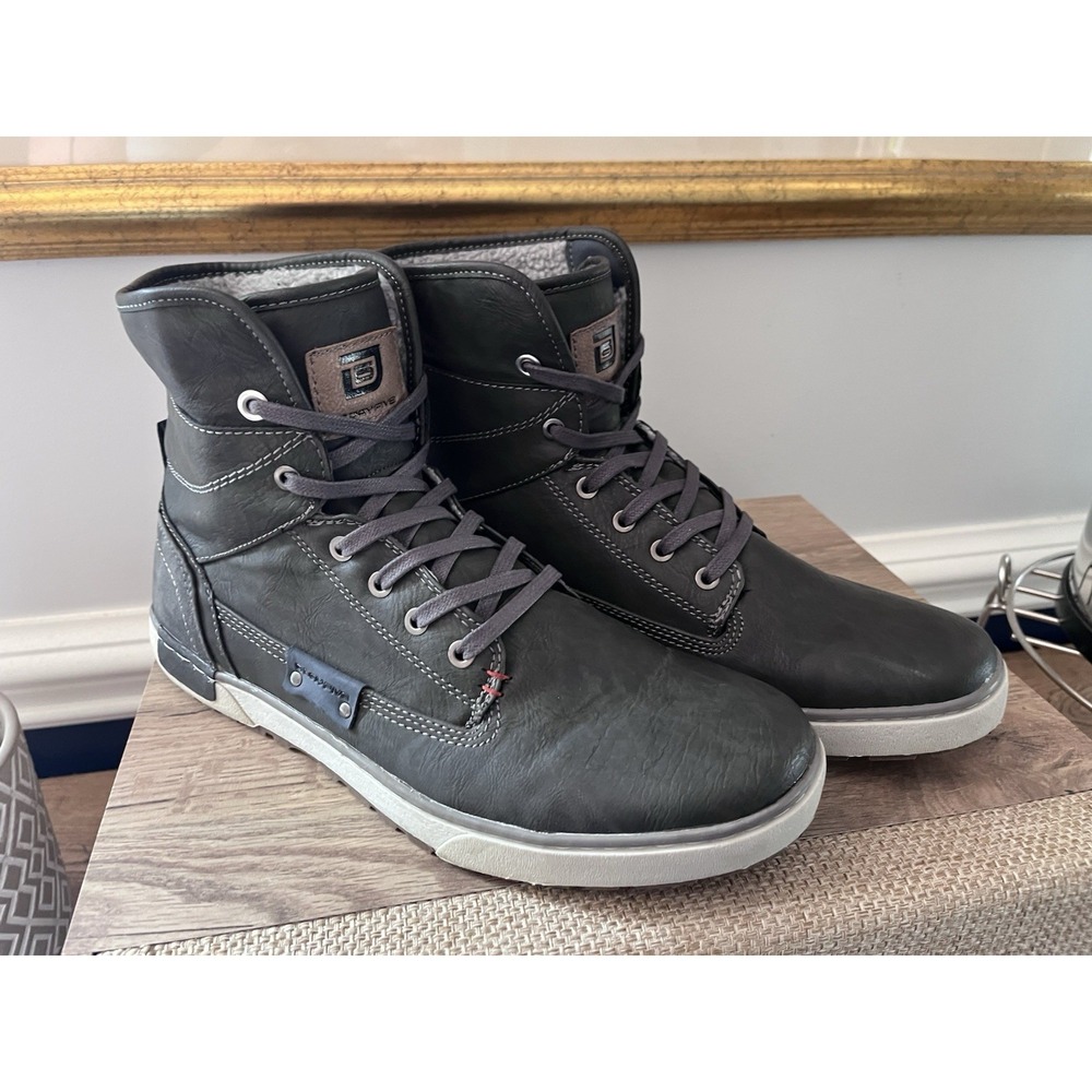 Day Five Shoes Boots Gray High Top Shoes Men's 12 Mervin Lace Up M1